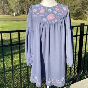 Savanna Jane Embroidered Midi Fully Lined Dress